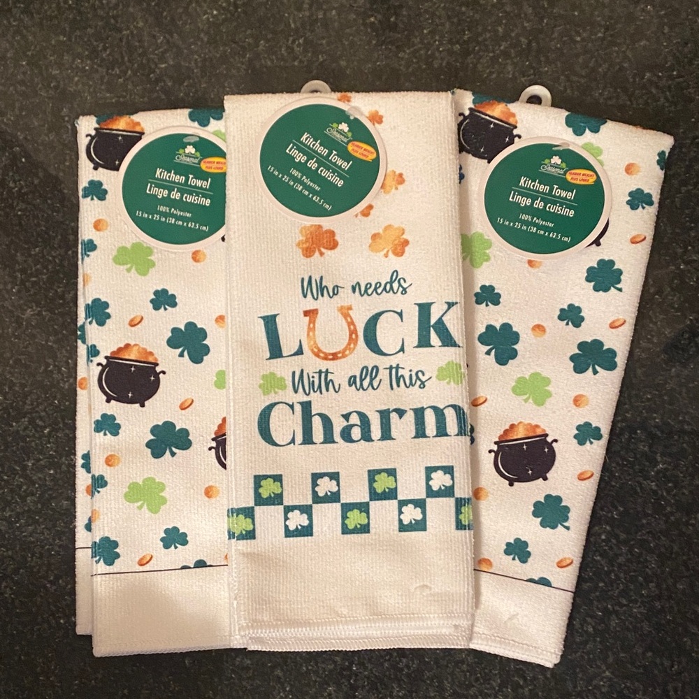 St. Patrick's Day Kitchen Towel Set Of 3